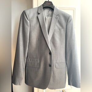 Express Suit for Men- NEW! Gray pin stripe